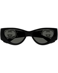 Gucci - Eyewear Cat-Eye Frame Sunglasses - Lyst