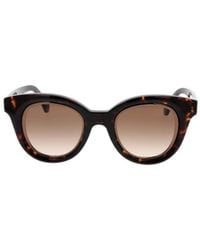 Loewe - Oval Frame Sunglasses - Lyst