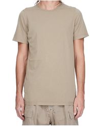 Rick Owens - Short Sleeved Draped Hem T-Shirt - Lyst