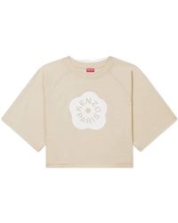 KENZO - 'Boke Flower 2.0' Cropped T-Shirt - Lyst