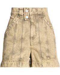 Isabel Marant - High-Waisted Denim Shorts - Lyst