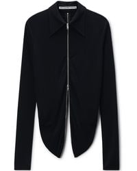 Alexander Wang - Drape Zip Front Top - Lyst
