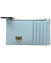 Pinko - Logo Plaque Zipped Card Holder - Lyst