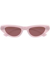 Bottega Veneta - Eyewear Cat Eye Frame Sunglasses - Lyst