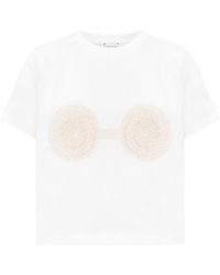 Magda Butrym - Crochet Bra Crewneck T-Shirt - Lyst