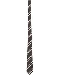 Saint Laurent - Striped Jacquard Tie - Lyst