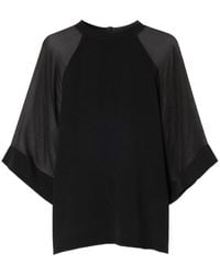 Filippa K - Sheer Raglan Blouse - Lyst