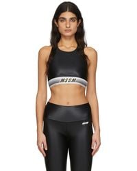 MSGM - Logo Band Sport Top - Lyst