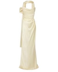 Vivienne Westwood - Nova Vixen Scarf-Detail Satin Bustier Gown - Lyst