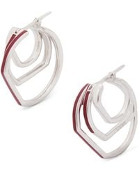 Loewe - Stacked Hoop Earrings - Lyst