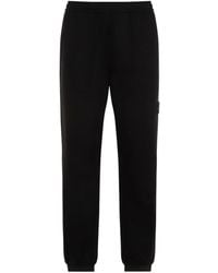 Stone Island - Compass Patch Tapered-Leg Sweatpants - Lyst