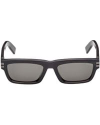 ZEGNA - Rectangular Frame Sunglasses - Lyst