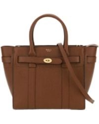 Mulberry - Bayswater Logo Detailed Zipped Small Tote Bag - Lyst