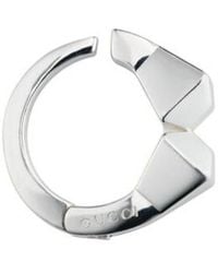 Gucci - Chiodo Mono Hoop Earring - Lyst