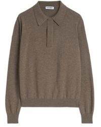 Jil Sander - Lightweight Wool Polo Sweater - Lyst