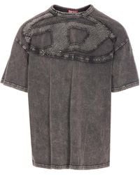 DIESEL - Short Sleeve Crewneck T-Shirt - Lyst