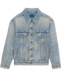 Saint Laurent - Oversized Denim Jacket - Lyst