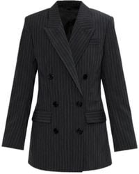 Isabel Marant - Double-Breasted Striped Blazer - Lyst
