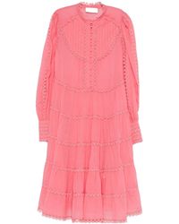 ERMANNO FIRENZE - Layered Lace Midi Dress - Lyst