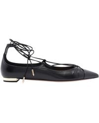 Aquazzura - Gabi Pointed Toe Flat Shoes - Lyst