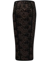 Elisabetta Franchi - Sleeveless Off-The-Shoulder Dress - Lyst