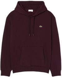Lacoste - Logo-Patch Drawstring Hoodie - Lyst