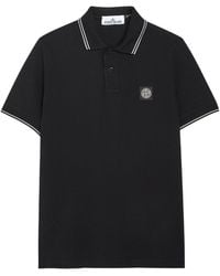Stone Island - Cotton Slim-Fit Short-Sleeve Polo - Lyst