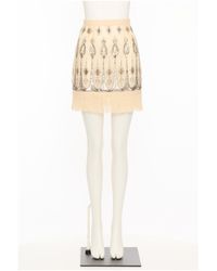 Valentino - Fringed Skirt - Lyst
