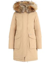 Woolrich - Camel Parker Down Jacket - Lyst