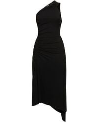 Michael Kors - Ruched Jersey One-shoulder Dress - Lyst