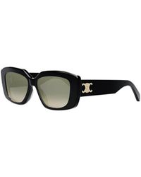 Celine - Triomphe Rectangle-Frame Sunglasses - Lyst