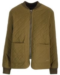 A.P.C. - Elea Quilted Bomber Jacket - Lyst