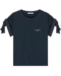 Givenchy - Cotton Ribbon T-Shirt - Lyst