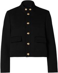 Nili Lotan - Hadley Cropped Wool-Twill Jacket - Lyst