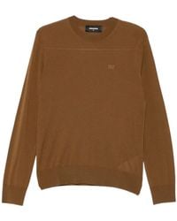 DSquared² - D2 Logo-Embroidered Wool Top - Lyst