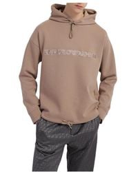Emporio Armani - Logo Hooded Sweater - Lyst