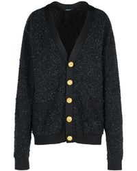 Balmain - Button-Up Knit Cardigan - Lyst