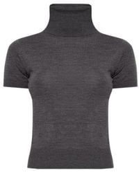 DSquared² - Turtleneck Knitted Top - Lyst