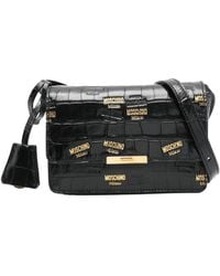 Moschino - Logo-Stamp Cross Body Bag - Lyst