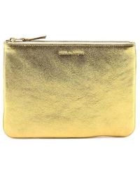 Comme des Garçons - Comme Des Garçons Wallet Classic Logo Printed Pouch - Lyst