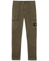 Stone Island - Compass-Badge Tapered Trousers - Lyst