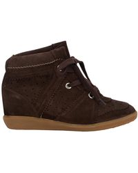 Isabel Marant - Bobby Lace-Up Wedge Sneakers - Lyst