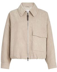 Brunello Cucinelli - Stretch-Cotton Corduroy Padded Jacket - Lyst