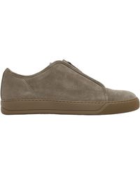 Lanvin - Dbb1 Suede Zip Sneakers - Lyst
