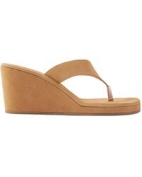 Ancient Greek Sandals - Charys Suede Wedge Sandals - Lyst