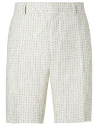 Fendi - Stitching Linen Trousers - Lyst