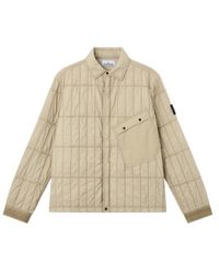 Stone Island - Quilted Padded Coach Jacket With Anti-Drop - Lyst