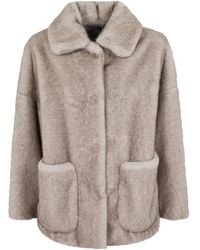 Herno - Faux Fur Patch-Pocket Casual Jacket - Lyst