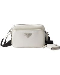 Prada - Saffiano Leather Shoulder Bag - Lyst