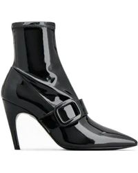 Roger Vivier - Viv' Choc Stretch Lacquered Buckle Ankle Boots - Lyst